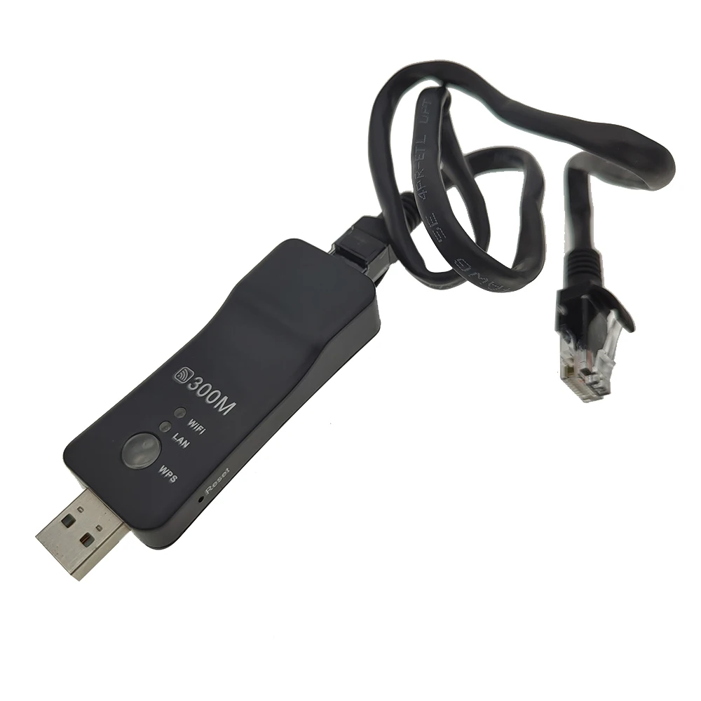 Universale Wireless Usb 300Mbps Smart Tv Wifi Repeater Adapter Tv Sticks Rj45 Ripetitore Di Rete Ethernet Per Samsung Sony Tv