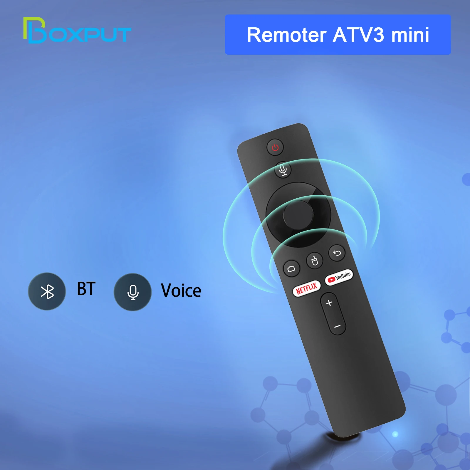 Remoter Atv3 Mini Air Mouse Bt Controllo Vocale Wireless Per Smart Tv Box Android Tv Stick Set Top Box Smart Home Iatv Q5 Iatv Q3