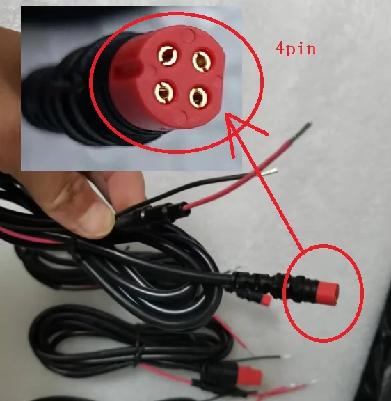 Per Garmin Fishfinder Echo 100 150 200 300 350 500 550C Per Garmin Echomap 42 44 52 54 Cavo Di Alimentazione A 4Pin Sostituzione Del Prodotto Oem