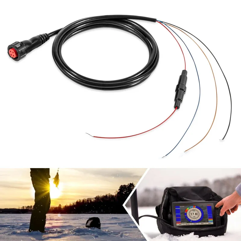 #010-12445-00 Cavo Di Alimentazione/Dati Filettato A 4 Pin Adatto Per Trasduttori Garmin Echomap Chirp/Plus/Uhd, Gpsmap E Per Panoptix