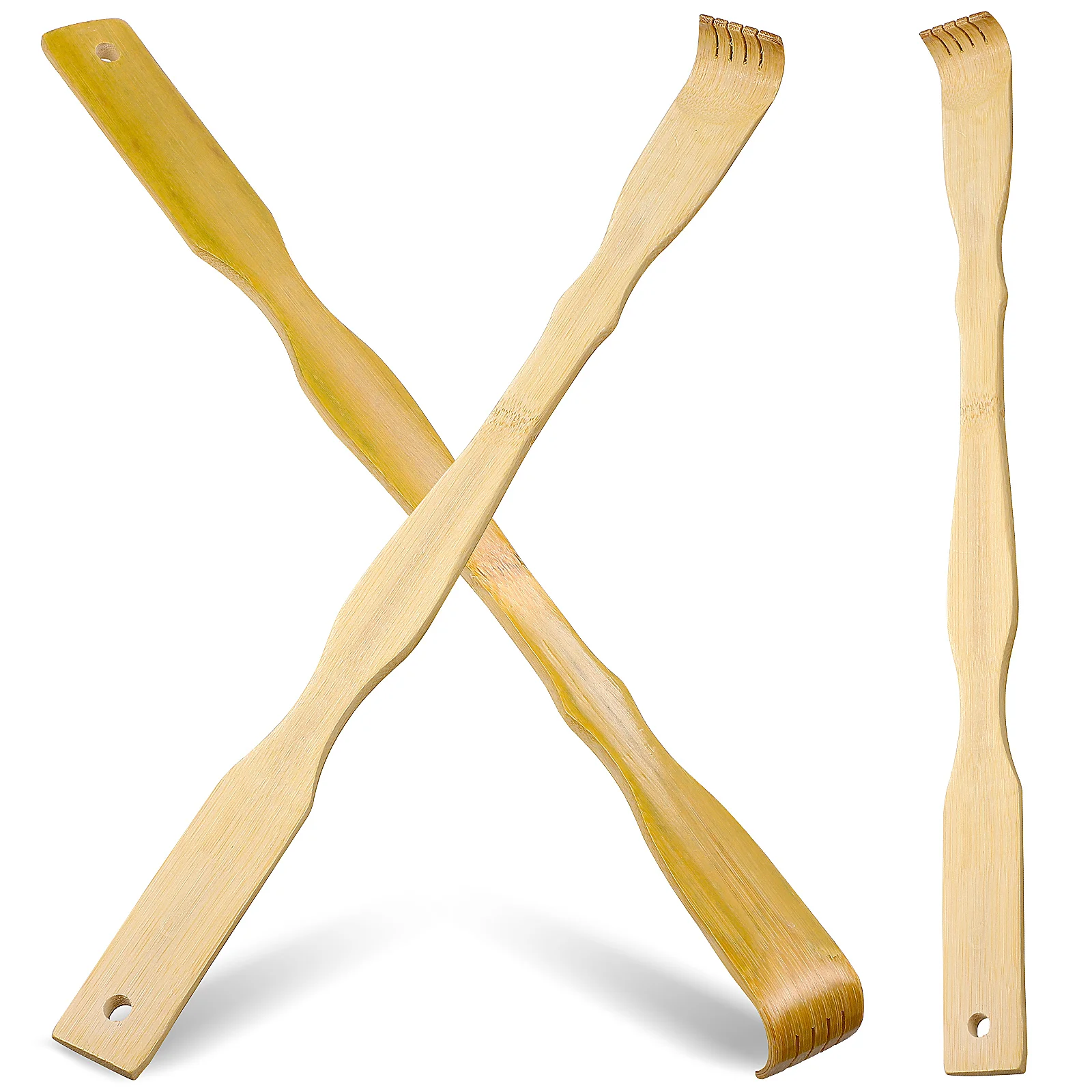 3Pcs Wood Back Scratcher Donna Uomo Bamboo Wooden Back Scratcher Massaggiatore Per Il Corpo Per Graffiare I Prurito