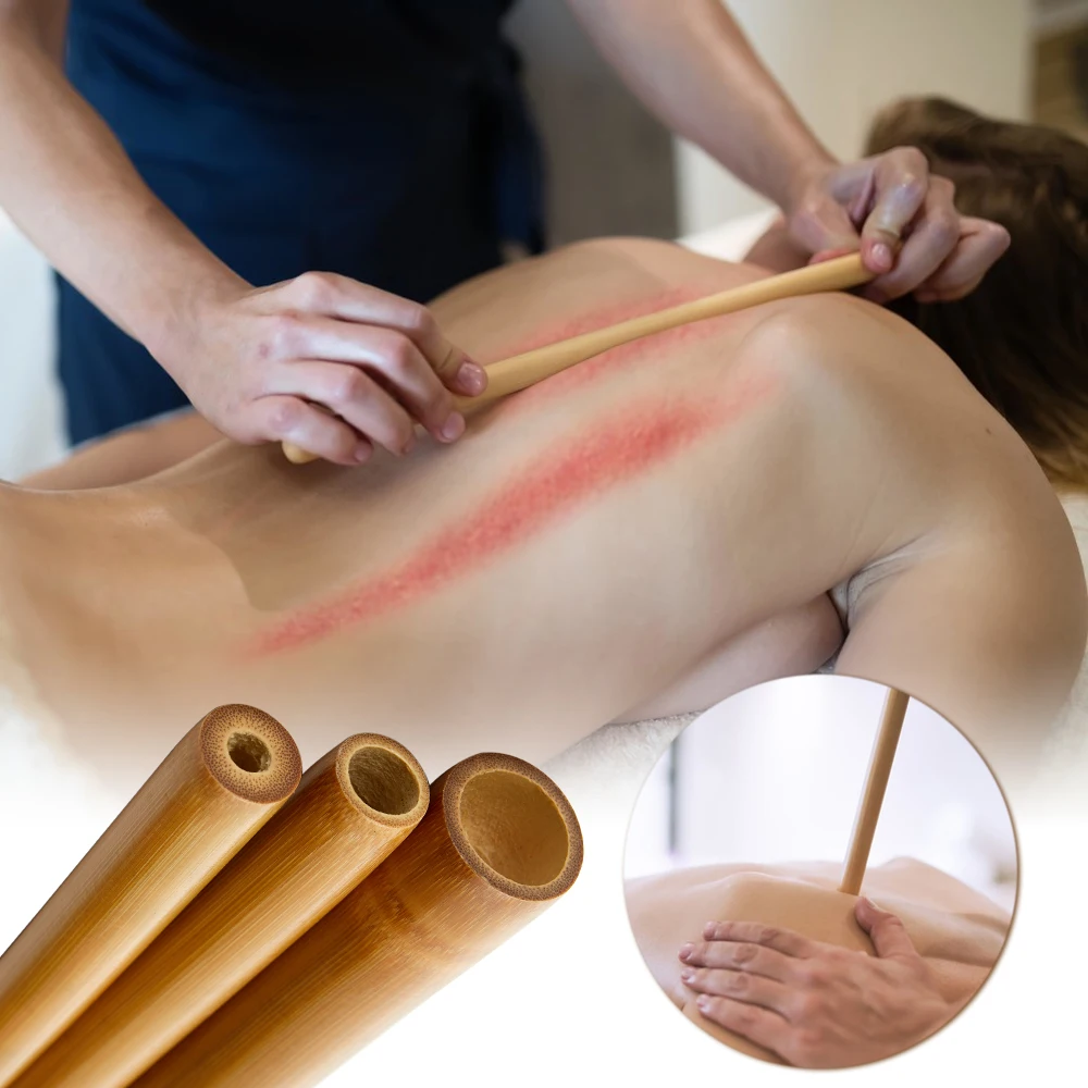Massaggiatore Per La Schiena In Bambù Naturale Terapia Del Legno Guasha Masage Stick Massaggiatore Per Agopuntura Raschiante Anticellulite Per Il Punt
