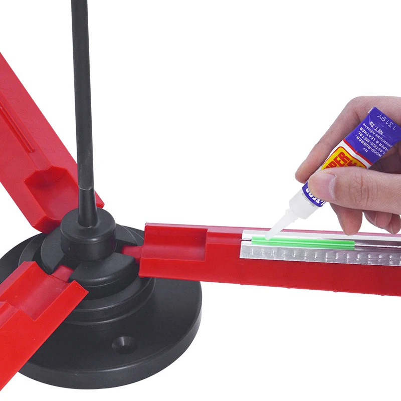 Freccia Fai Da Te Appiccicoso Piuma Vanes Strumento Cilindrico Freccia Fletching Jig Tiro Con L'Arco Caccia Freccia Doppio Anello Accessori Freccia Mu