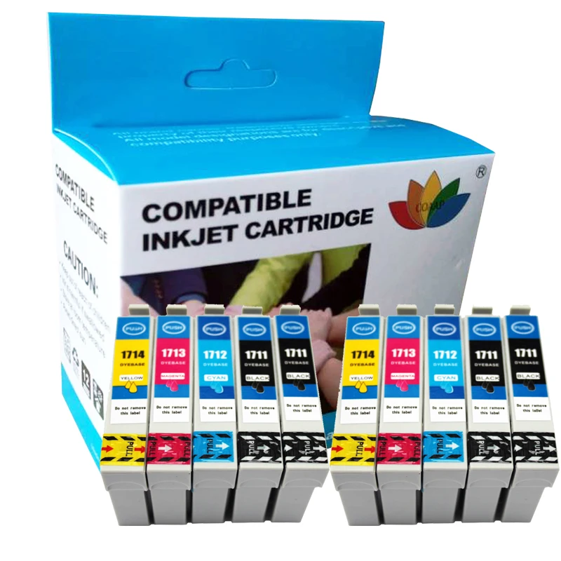 Cartuccia Di Inchiostro Compatibile Per Epson T1711 17Xl Per La Casa Xp-33 Xp-323 Xp-406 Xp-103 Xp-203 Xp-303 Xp-306 Xp-403 Xp-313 Xp-413