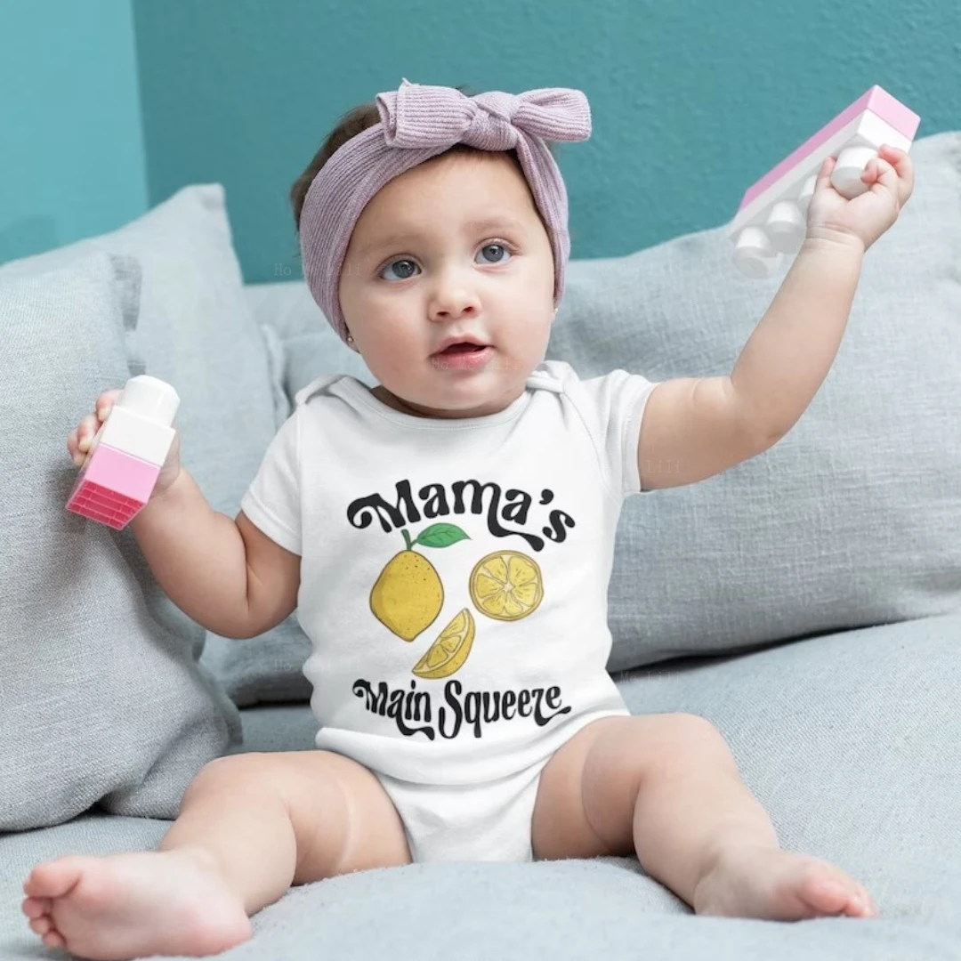 Body Per Bebè Mama'S Main Squeeze Funny Retro Natural Baby Pagliaccetti