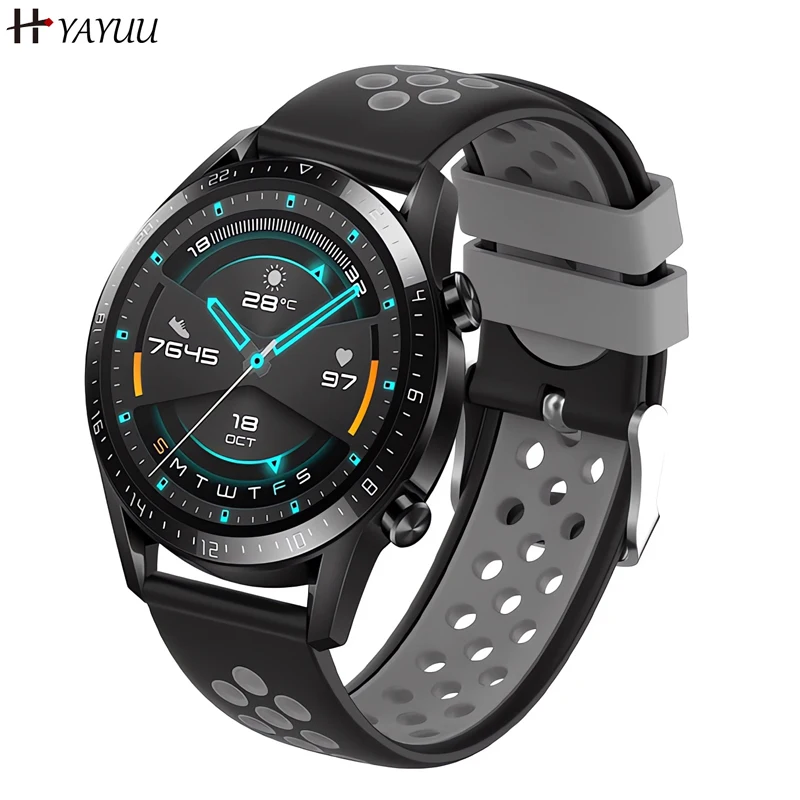 Yayuu Cinturino Per Orologio Per Huawei Watch Gt2 Pro/Gt 2E/Gt2 46Mm/Gt 46Mm, 22Mm Sport Cinturino Di Ricambio Per Huawei Watch Gt3 46Mm/Gt3 Pro 46Mm 