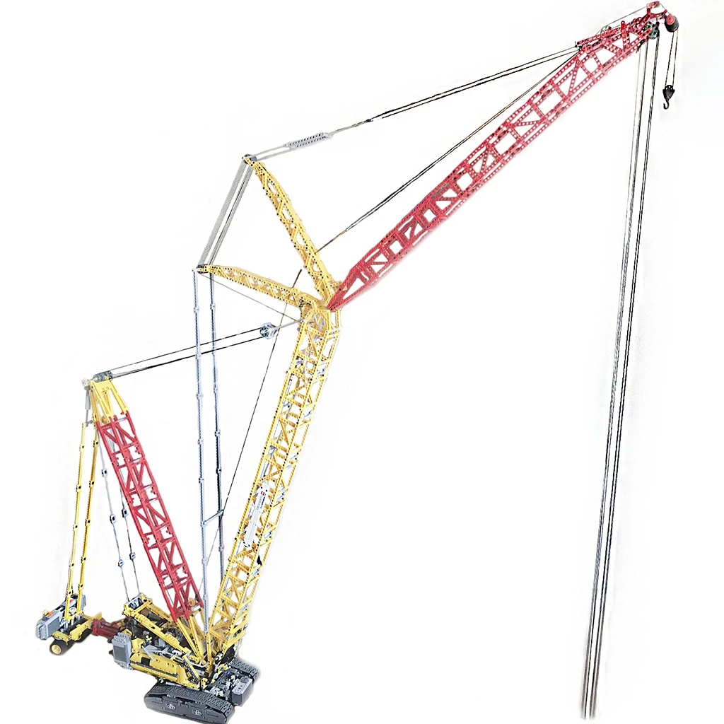 Moc-18838 Liebherr Lr 11000 Gru Cingolata Building Block Modello Impiombato Giocattolo Elettrico Puzzle Regalo Per Bambini