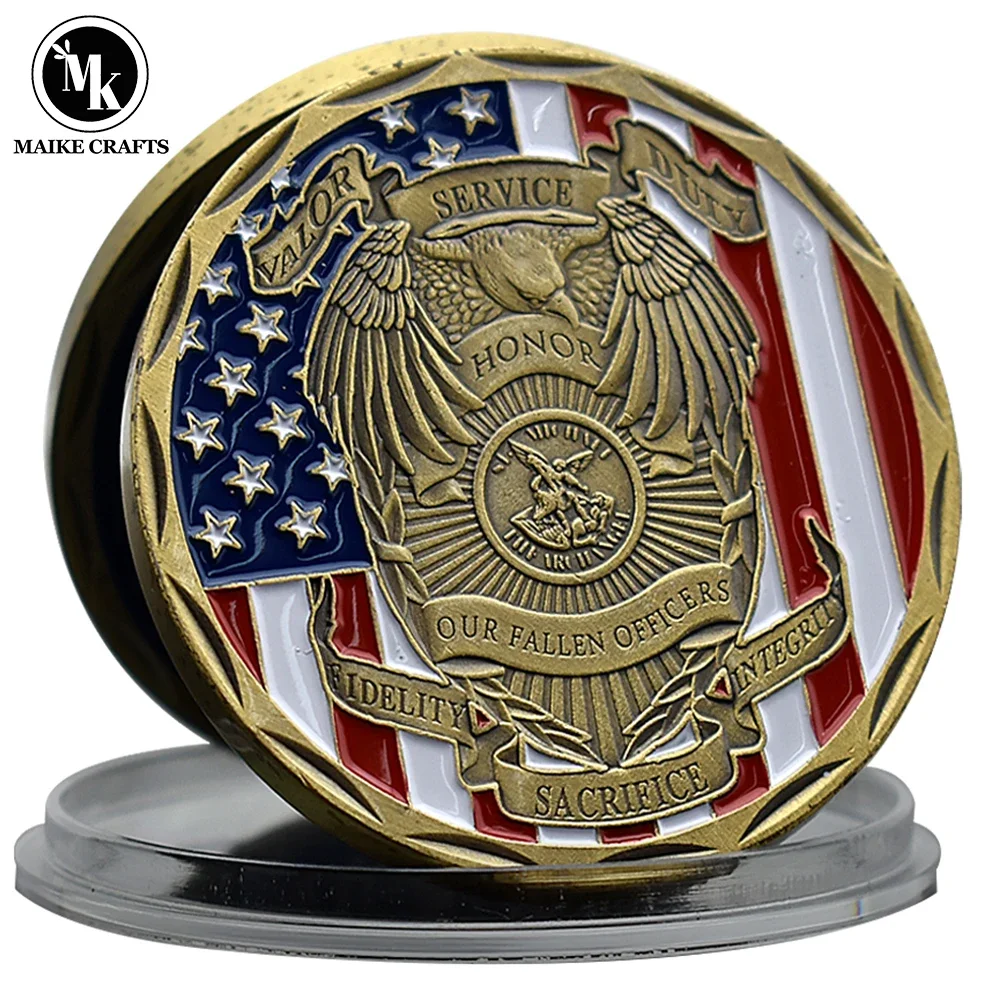 Moneta Commemorativa Di San Michael Archangel Il Nostro Ufficiale Caduto Patron Saint Challenge Coin Collectible Holiday Gift