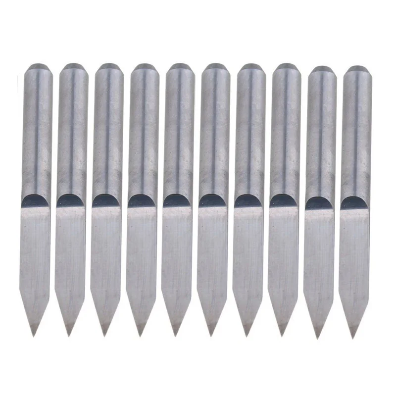 45 Grad Carbide Cnc Tool 1Mm Cnc-Frsker V-Form 10 Staucke Hartmetall-Stich-Bits Fuir Platine Verkauf Teil Werkzeug