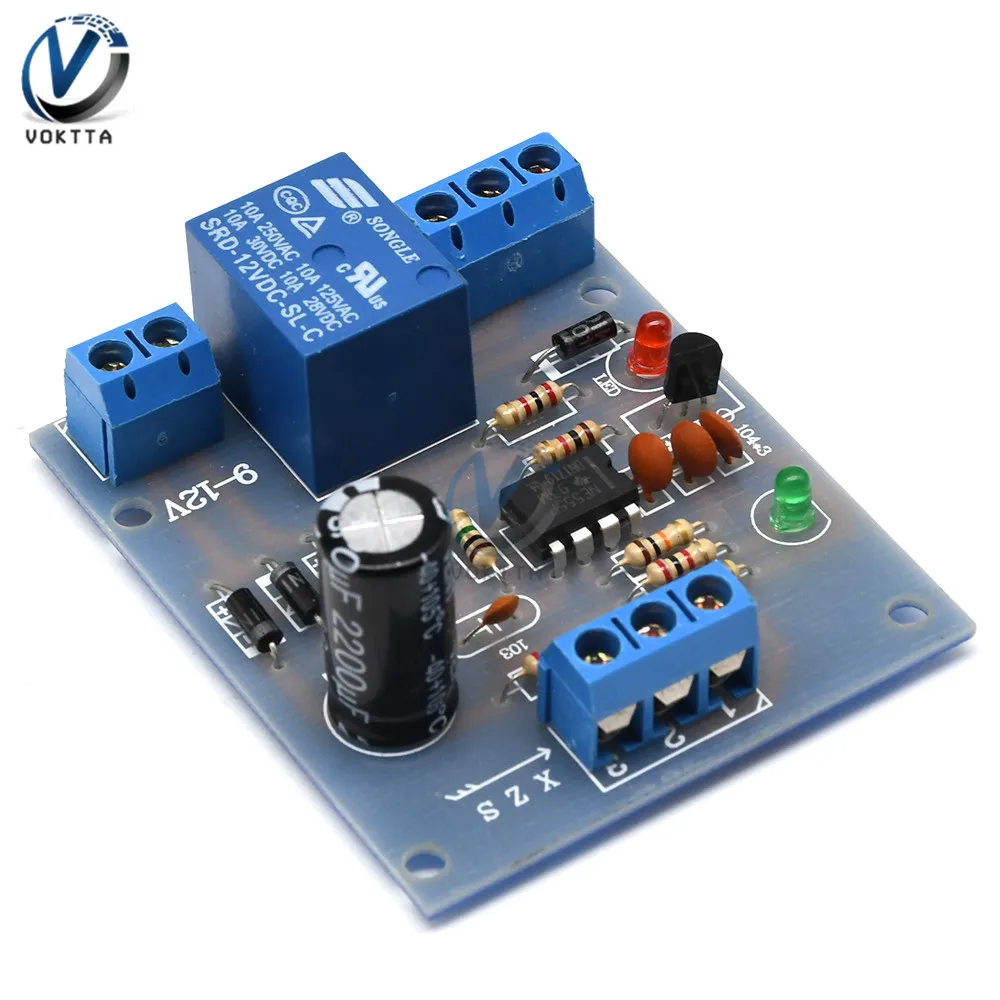 9V-12V Sensore Regolatore Livello Acqua Liquido Pompaggio Automatico Drenaggio Rilevamento Livello Acqua Circuito Di Controllo Pompa Acqua