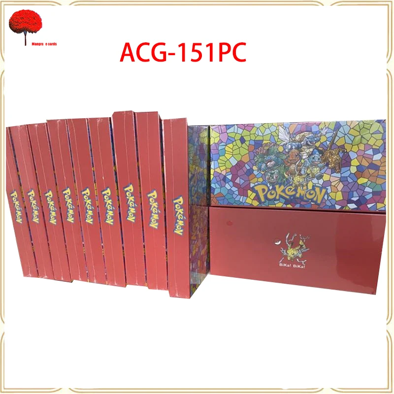 Anime Acg Hot Stamping Craft Flash Card Arceus Psyduck Eevee Bulbasaur Collection Toy Solitaire Regalo Di Compleanno Di Natale