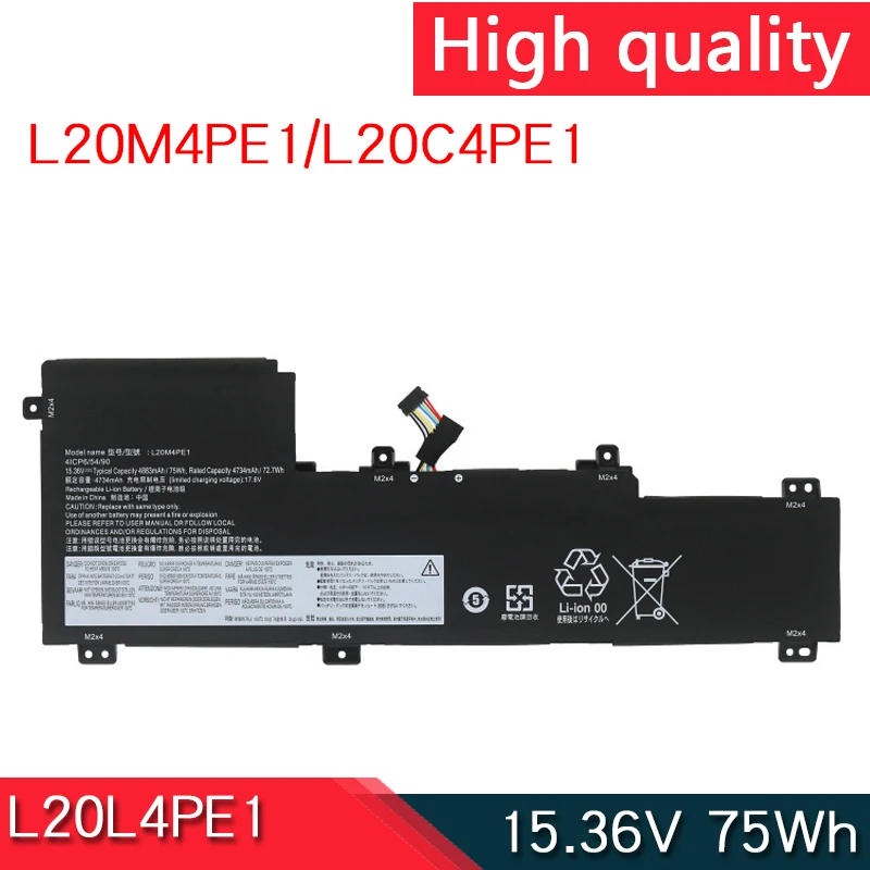 Nuova Batteria Per Laptop Muslimexmuslimex Per Lenovo Ideapad 5 Pro-16Ach6 Pro-16Ihu6 Ideapad Creator 5-16Ach6 Muslim/4/5