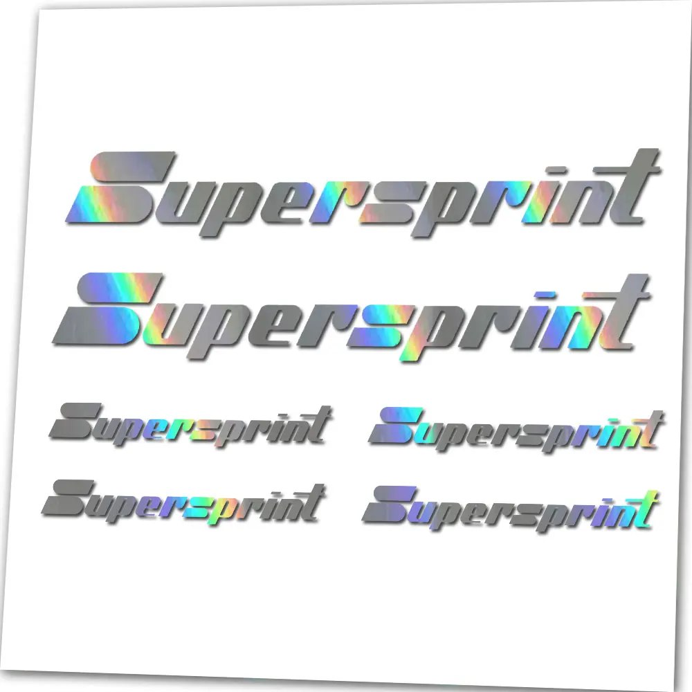 Per Supersprint Vinile Fustellato Adesivo Decalcomania Set Tuning Car