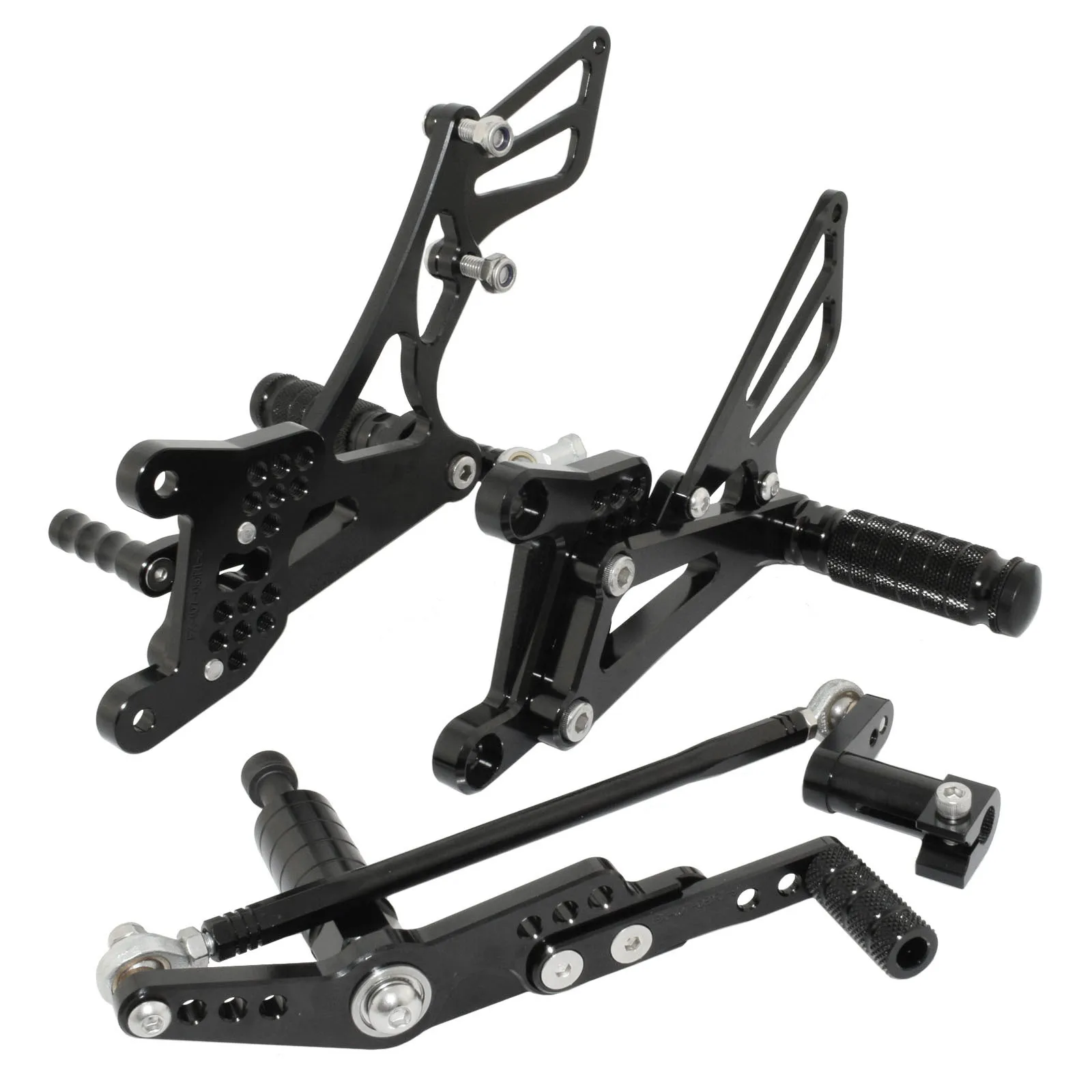 Motorbike Racing Adjustable Rearset Footrests Driver Foot Rest Pegs Pedals Rear Set For Yamaha Yzf R1 Yzf-R1 2007 2008 Rn19