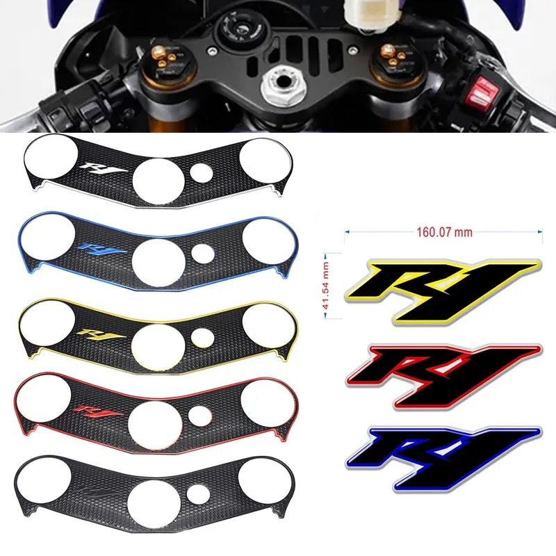 Per Yamaha Yzf R1 Yzf-R1 1000 2005 2006 2007 2008 Adesivo Moto Top Triple Clamp Yoke Pad Triple Tree Decal Decorativo
