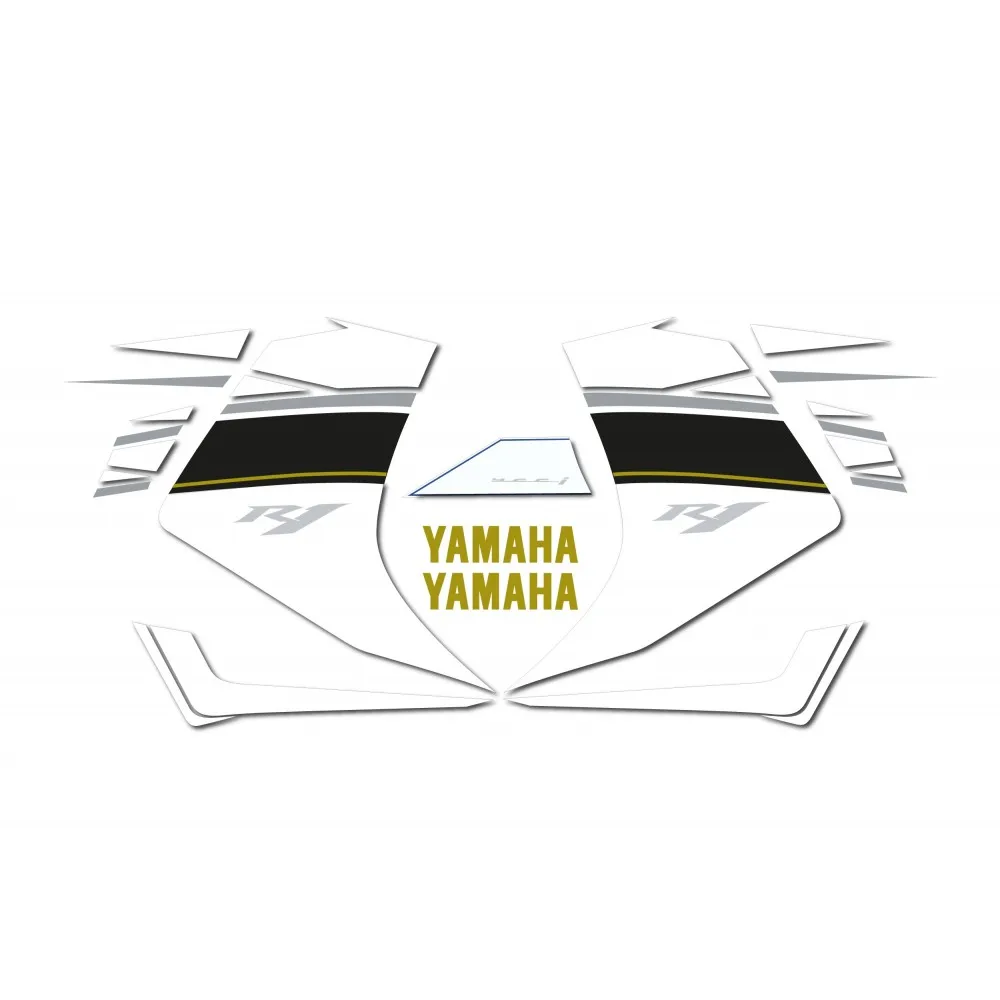 Kit Adesivo Compatibile Per Moto Da Strada Blue Yamaha R1 2008