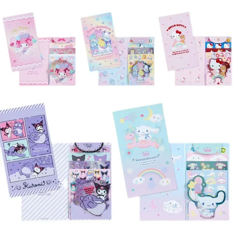 Miniso Anime Kawaii Sanrio My Melody Hello Kittys Cinnamoroll Kuromi Reward Sticker Libretto Conto A Mano Personaggio Adorabile