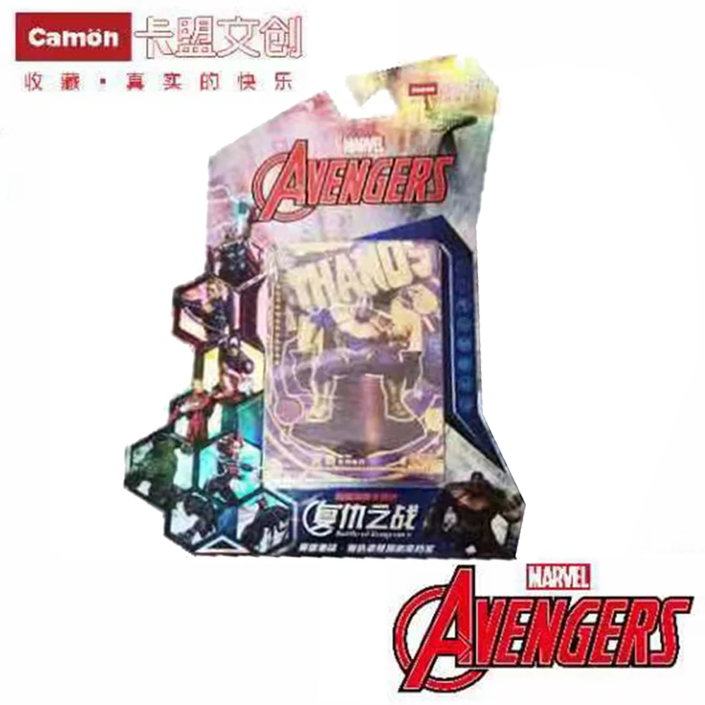 Marvel Avengers 4 Collection Card For Kids Gift Spiderman Venom Iron Man Thanos Abbronzante Anime Da Collezione Flash Card Table Toys