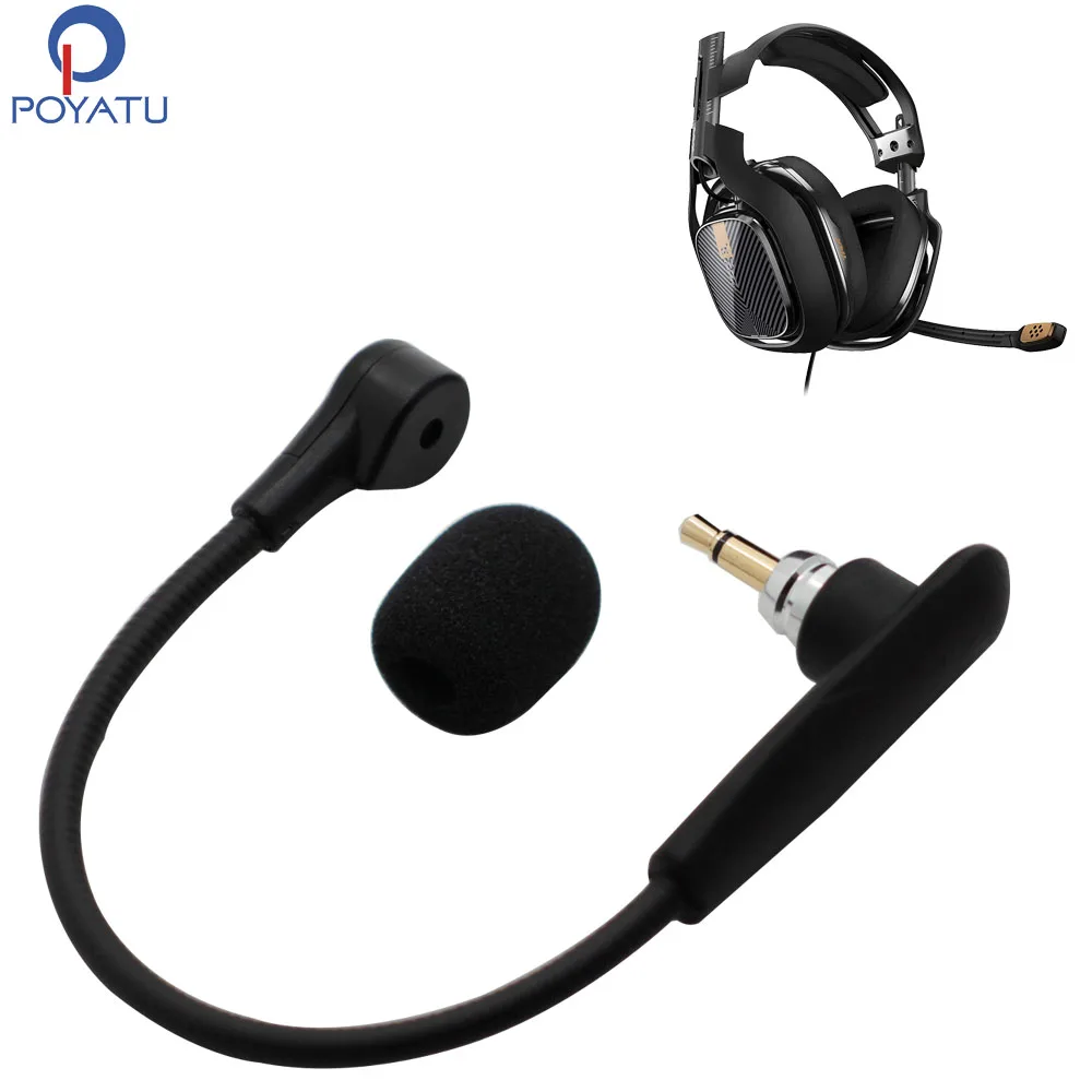 Poyatu A40 Microfono Per Logitech Astro A40 / A40 Tr Gaming Headset Sostituzione Boom Mic Per Ps5 Ps4 Xbox Pc