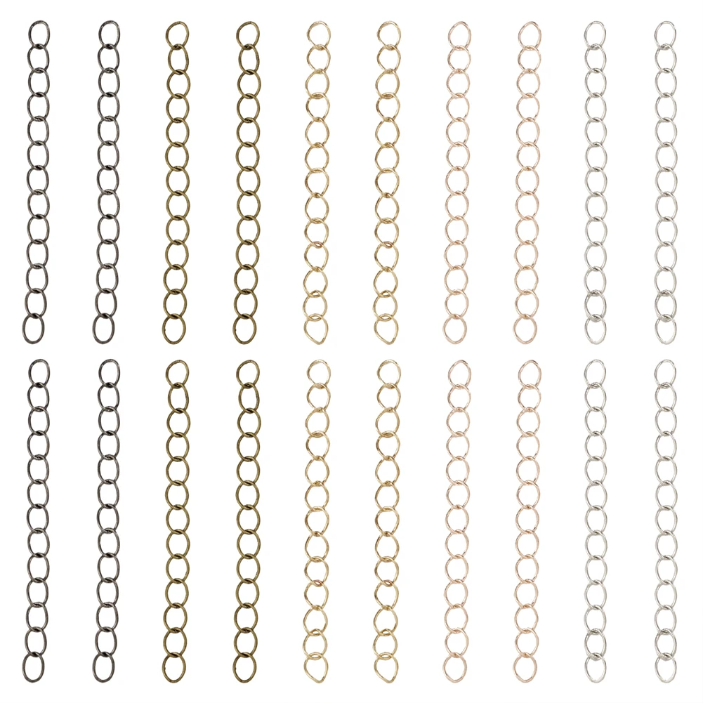 500 Fili Di Ferro Curb Chain Extender End Chains Extension Tail Extender Bracciale Catene Per La Creazione Di Gioielli Forniture Trovare