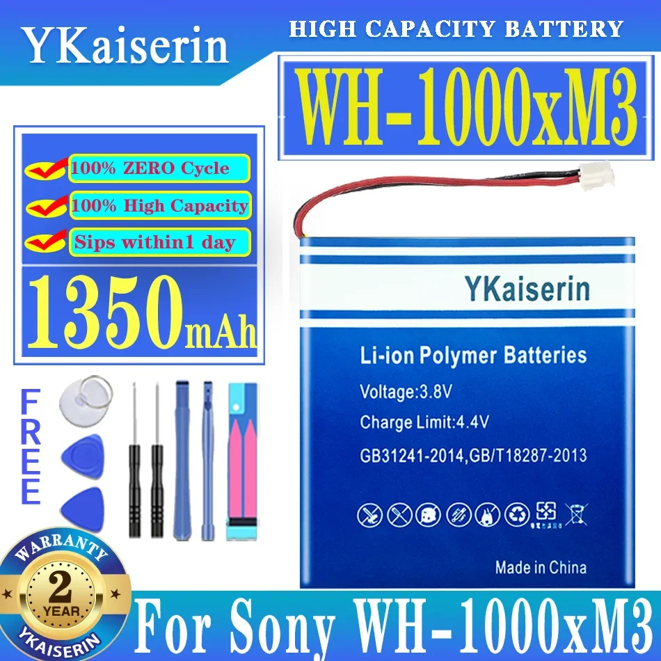 Batteria Ykaiserin 1350Mah Per Sony Wh-1000Xm3 Wh-Xb900N Wh-Ch710N