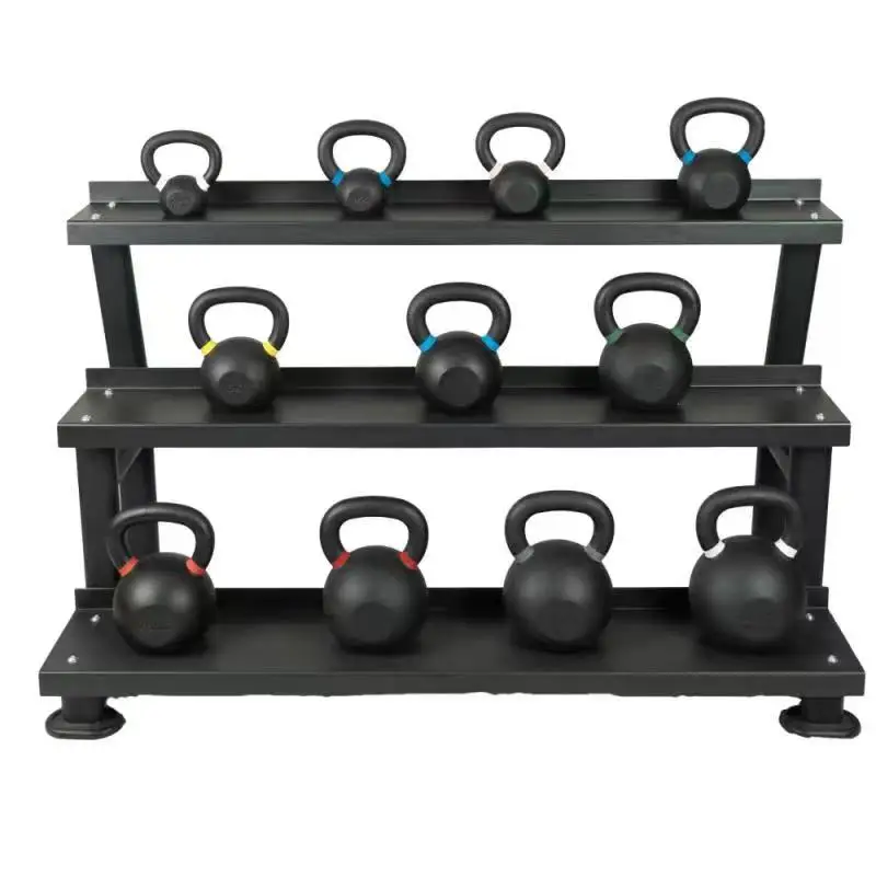 Kettlebell Storage Rack Due Tre Strati Home Gym Equipment Kettlebell Dumbbell Rack Fitness
