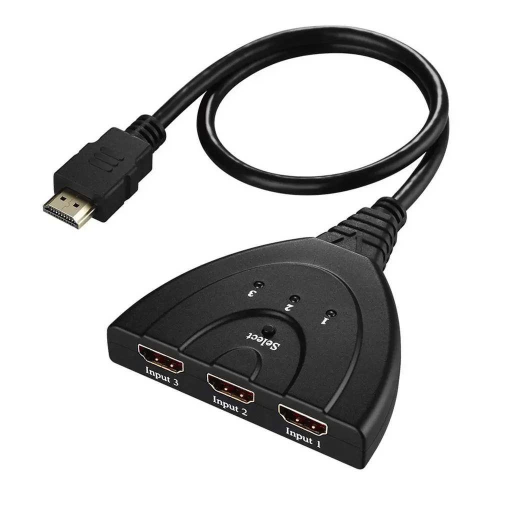 3 Porte Compatibili Hdmi In E 1 Compatibile Con Hdmi Out Full Hd 1080P Switch Compatibile Con Hdmi Display Immagine 3D Per Multi Media