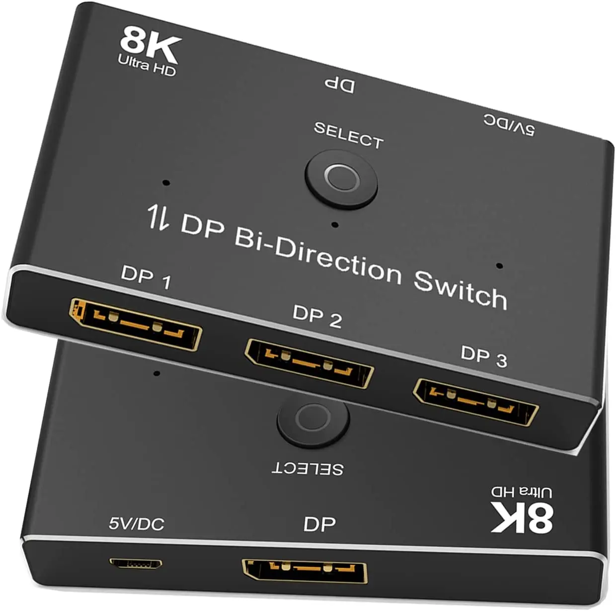 Switch Splitter Bidirezionale Displayport 1.4 3 X1/1 X3 3 Porte Dp 1.4 Switcher 3 In 1 Out/Displayport Splitter 1 In 3 Out 8K @ 60Hz