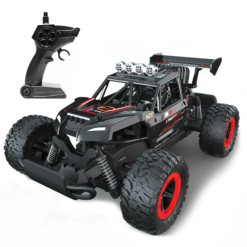 2.4G Rc Car Toys 15 Km/H Buggy Fuoristrada Rc Stunt Car Adatto Per Erba, Deserto, Rocce Blu Rosso