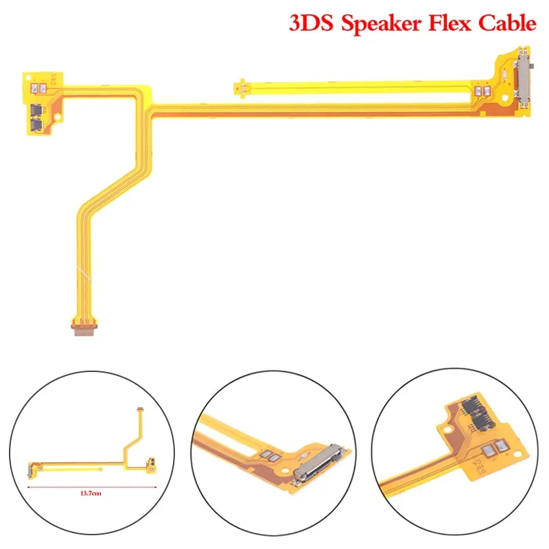 Per 3Ds Speaker Ribbon Cable Flex Wire Parte Di Ricambio Per Cavo Altoparlante Console Di Gioco 3Ds 13.7Cm