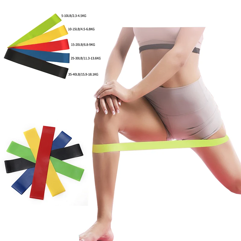 Yoga Tension Belt Fitness Cintura Elastica Cintura Di Resistenza In Gomma Squat Butt Stretching Fascia Per Esercizi Crossfit Body Building Circle