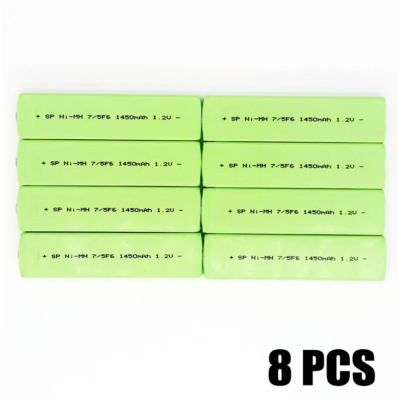 8Pcs 7/5F6 1450Mah 1.2V Batteria Da Masticare Nuovo Sony Walkman Panasonic Walkman Lettore Cd Md Batteria Ricaricabile 1450Mah Più Recente