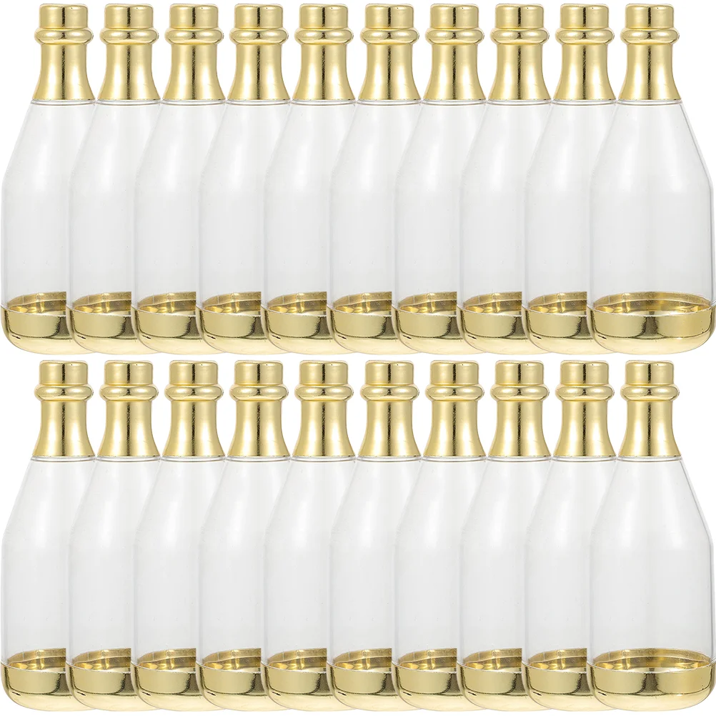 20 Pezzi Scatole Regalo Coperchi Presenta Bomboniere Bomboniere Bomboniere Bomboniere Contenitori Per Dolcetti Mini Bottiglie Di Champagne Plastica Sf