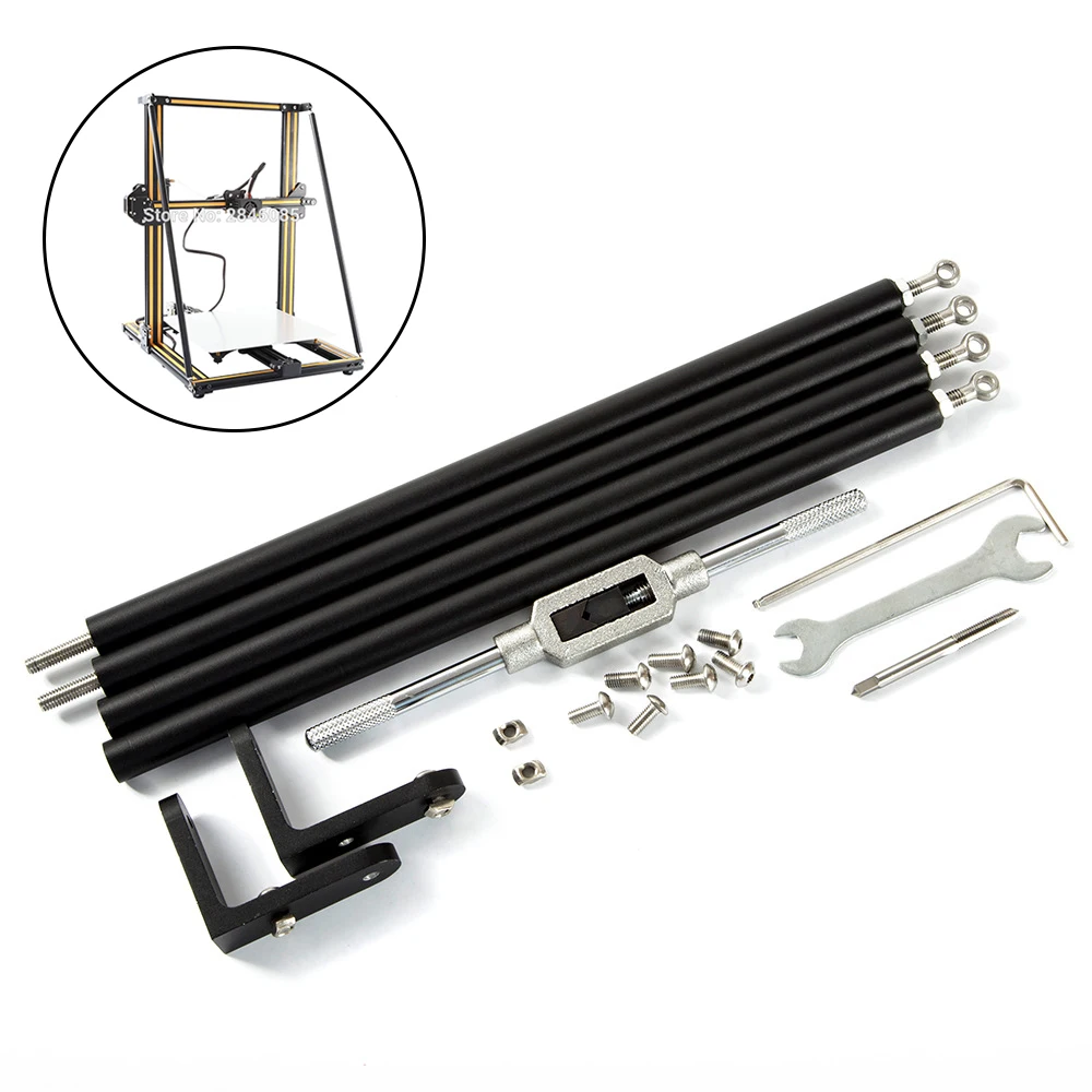Aggiornamento Asta Di Supporto Set Kit Anteriore Staffa V Slot Ruote Z Cavo Per Creality 3D Cr-10 Cr-10S Cr-10S4 Cr-10S5 3D Stampante Parte