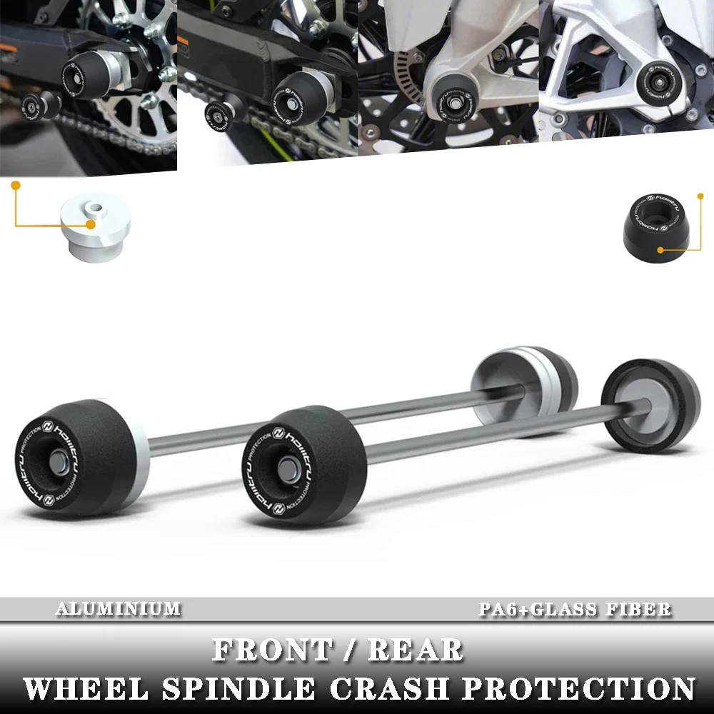 Per Ducati Multistrada 950 950S/1200 Enduro/1200 Enduro Pro/1260 Enduro Pro 2016-2021 Protezione Antiurto Mandrino Ruota Anteriore Posteriore