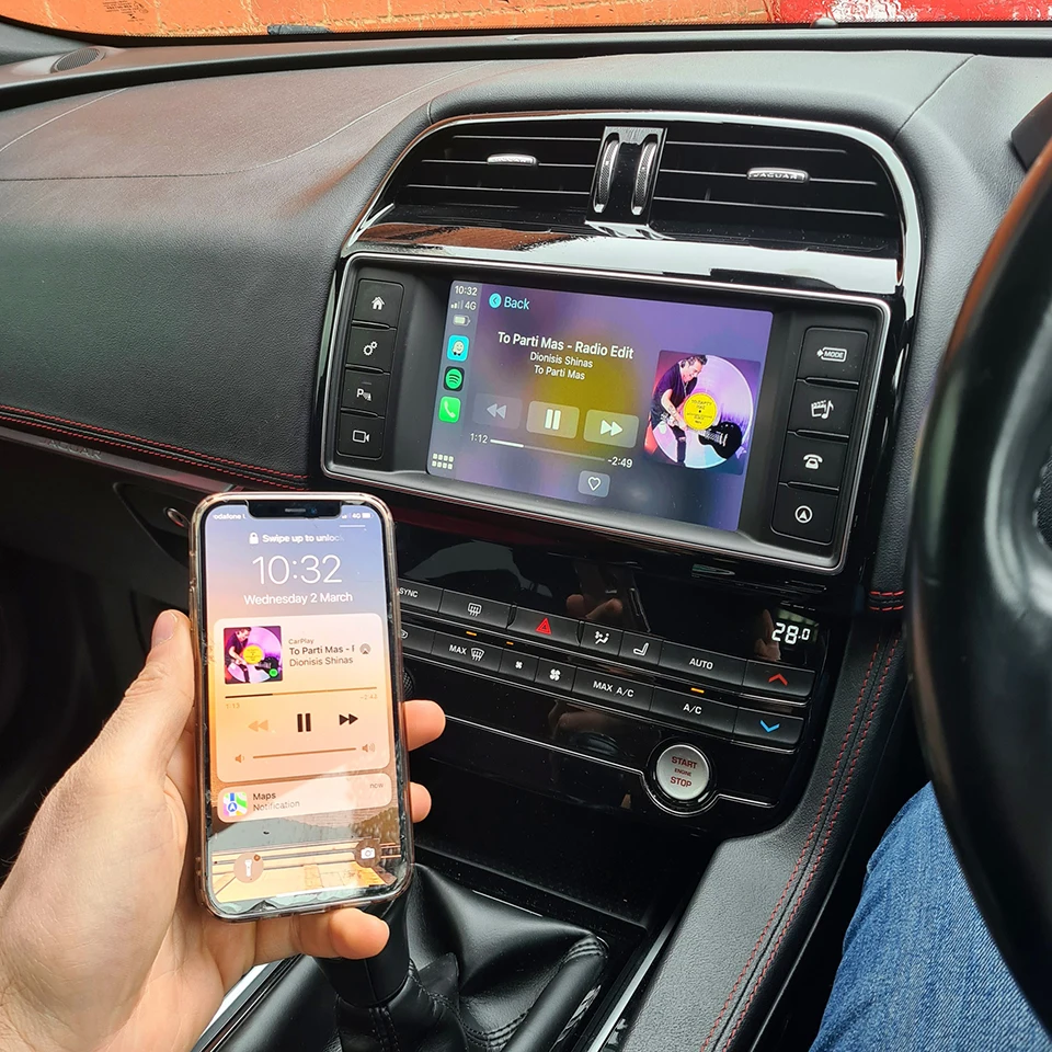 Per Jaguar Xf Xe F Pace 2010-2018 Wireless Apple Carplay Android Auto Car Play Adapter Kit Aftermarket Retrofit Box Accessori