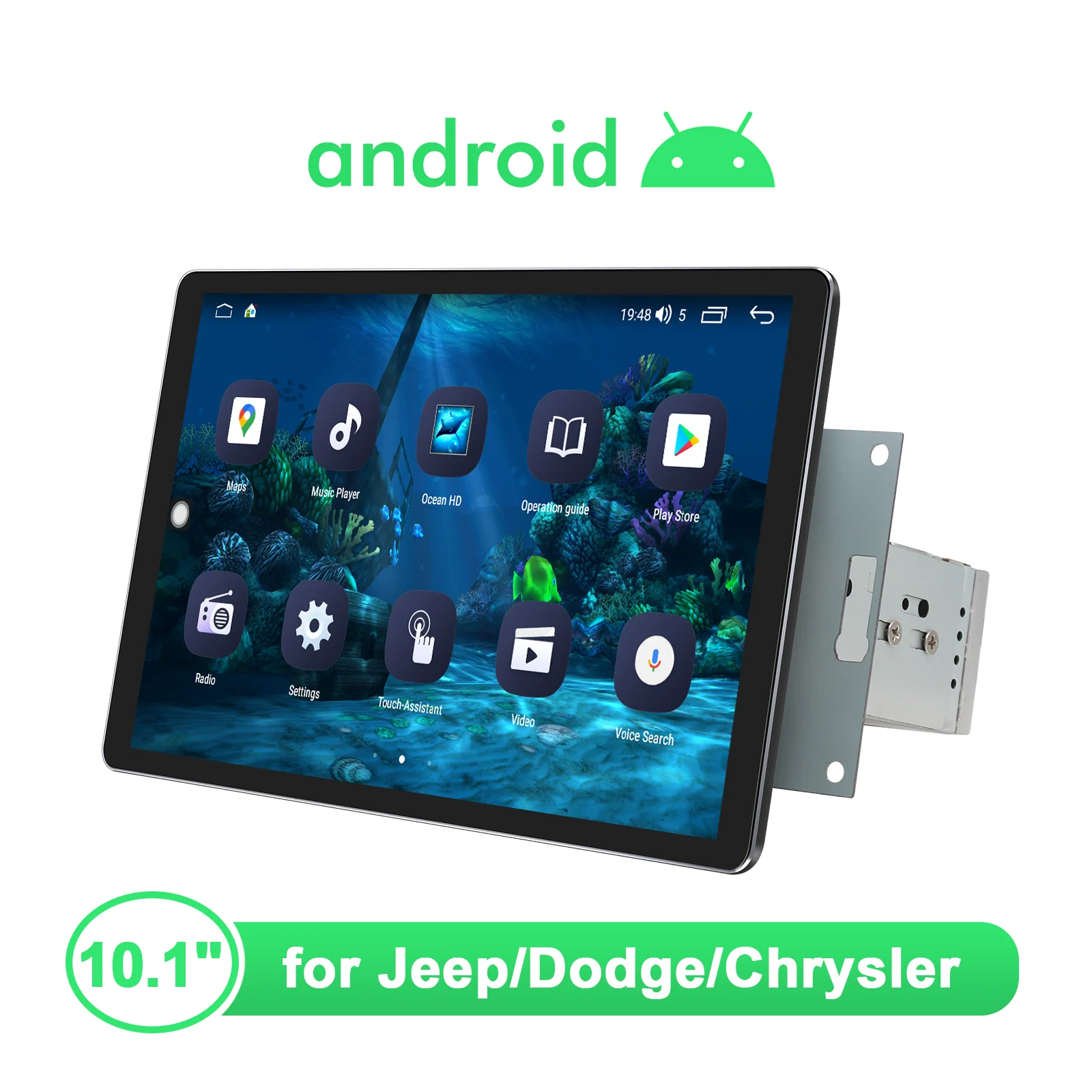 Joying 10.1 ''8G 128G Autoradio Stereo Head Unit Per Jeep Wrangler Cars Support Wireless Apple Carplay Android Auto Plug And Play