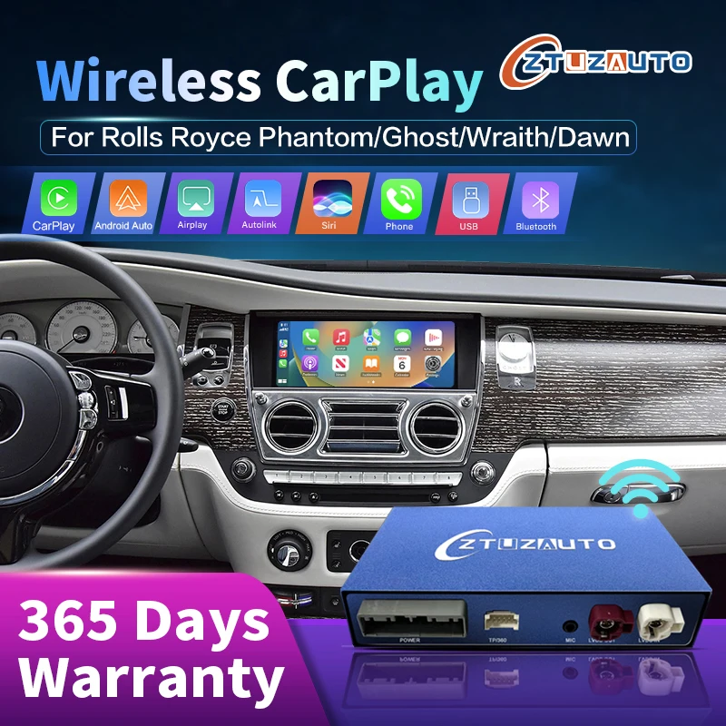 Wireless Apple Carplay Per Rolls Royce Dawn Wraith Ghost Phantom Nbt System Con Android Auto Car Play Airplay Autolink