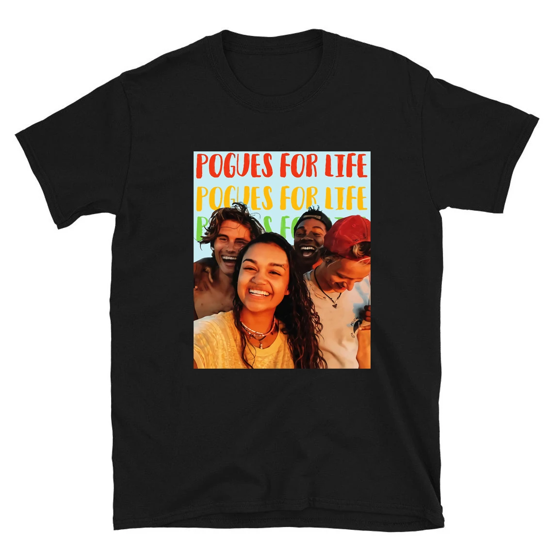 Pogues For Life Outer Banks Shirt Tv Show Outer Banks Pogues Life T-Shirt John B, Jj, Kiara, Papa Graphic Tee Obx Top Fan Gift