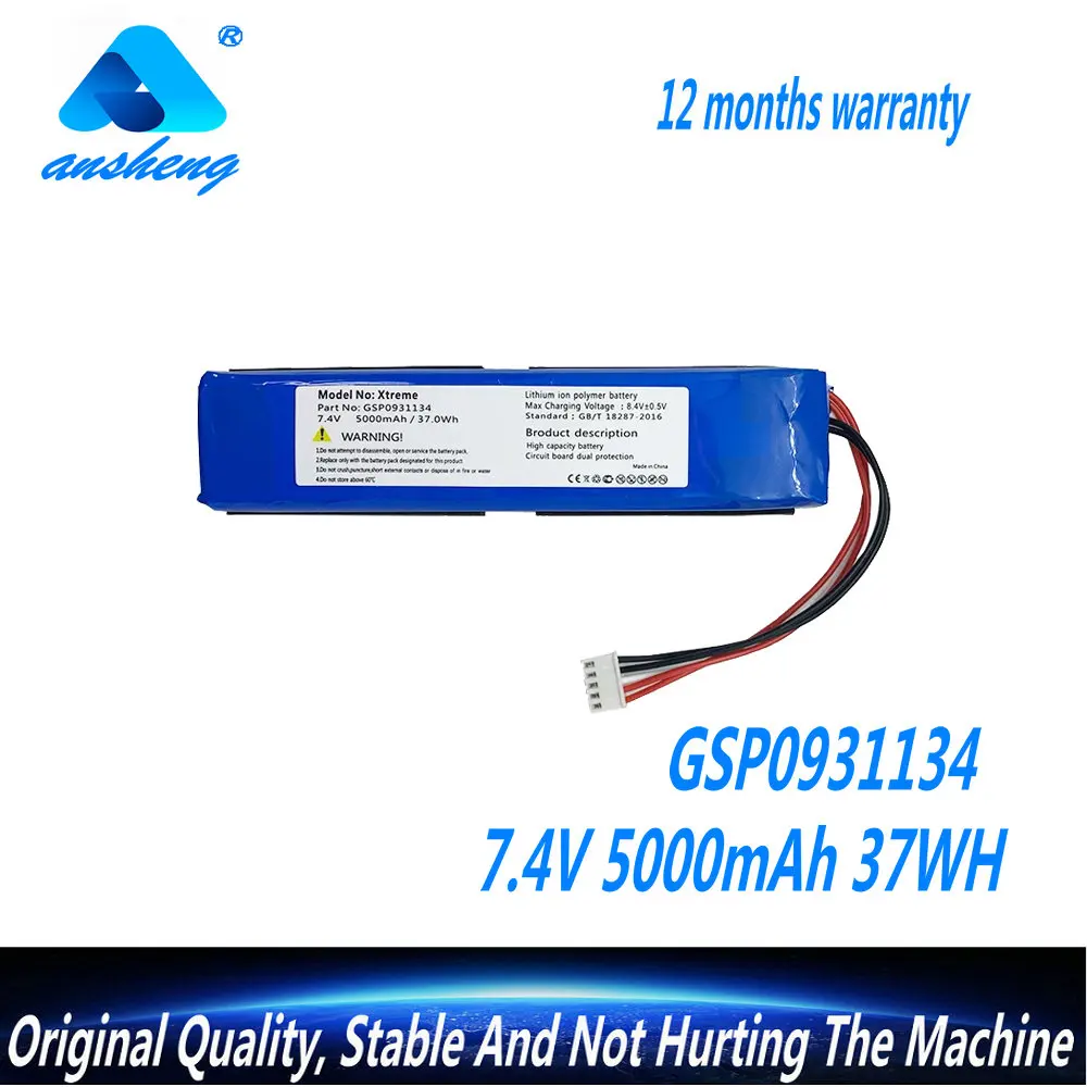 Originale Gsp0931134 / Iba001Ga / Id1019 Per Jbl Xtreme 1 Xtreme2 Xtreme 3 Batteria Altoparlante Bluetooth