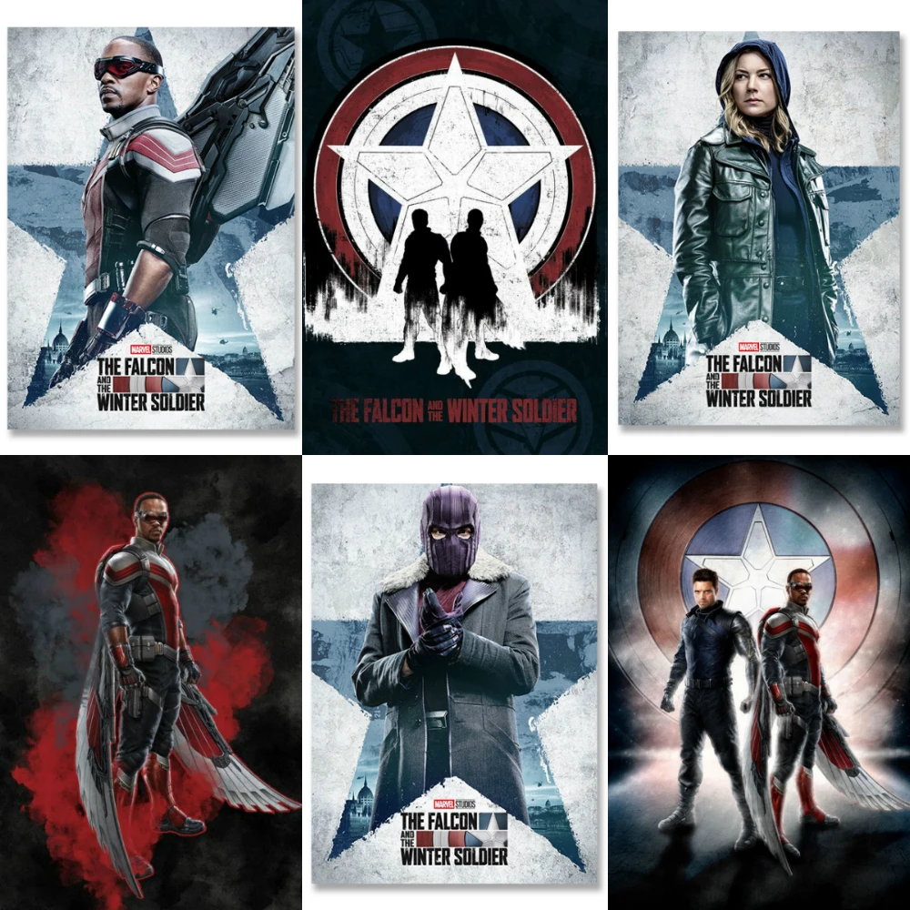 Disney Marvel Falcon E Winter Soldier Diamond Mosaic Diamond Painting Punto Croce Kitschristmas Home Decor