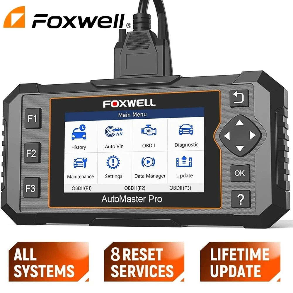 Foxwell Nt624 Elite Obd2 Scanner Automobilistico Tutti I Sistemi Abs Sas Epb Ripristino Dell'Olio Controllo Motore Obd 2 Strumenti Diagnostici Per Aut