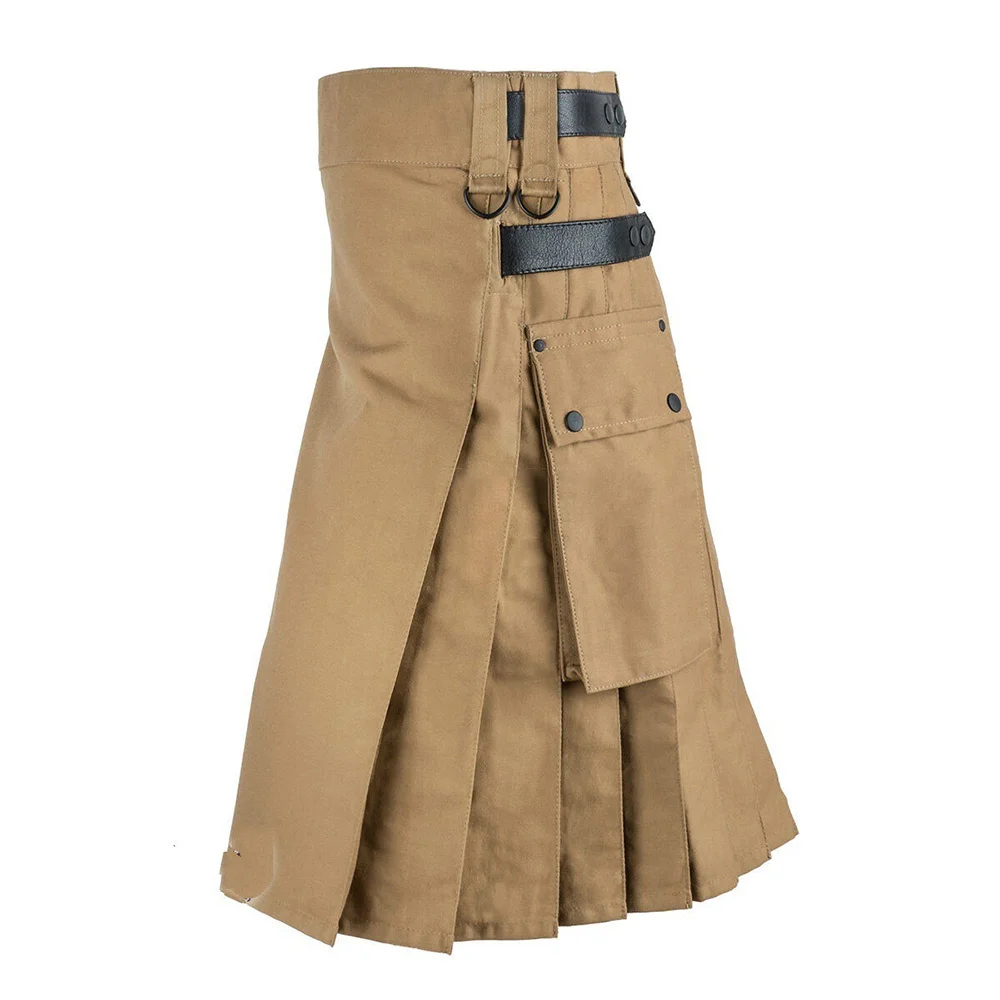 Moda Scozzese Tradizionale Kilt Uomo Medievale Vintage Gotico Punk Casual Gonna A Pieghe Costumi Kilt Party Costume