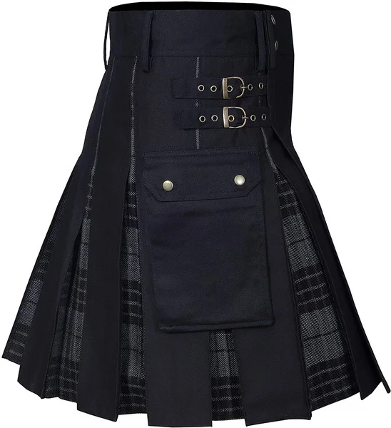 Kilt Per Uomo, Kilt Utility, Kilt Ibrido, Kilt Da Uomo Tradizionale Scozzese Pieghettato A Scatola Moderna