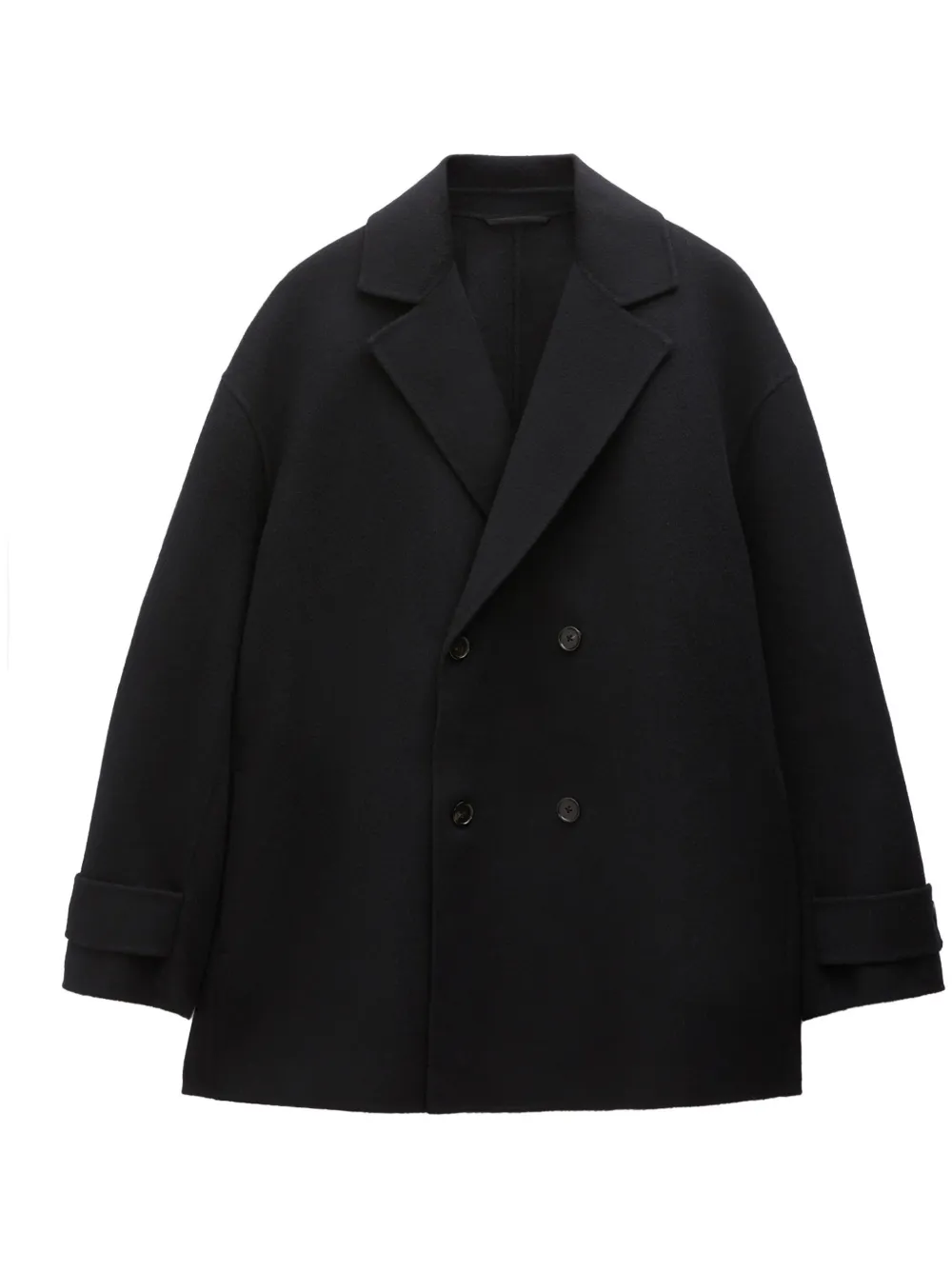 Filippa K double-breasted wool-cashmere coat - Nero