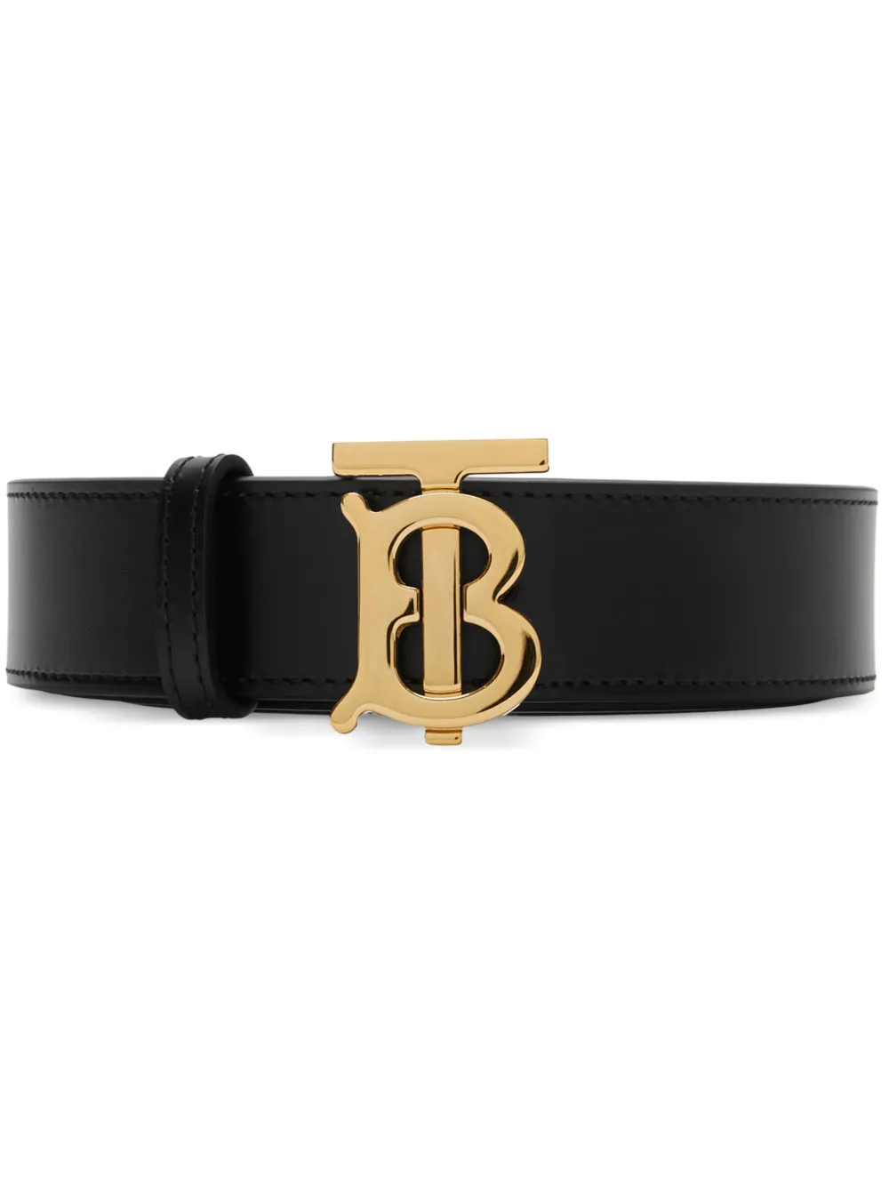 Burberry Leather Reversible TB Belt - Nero