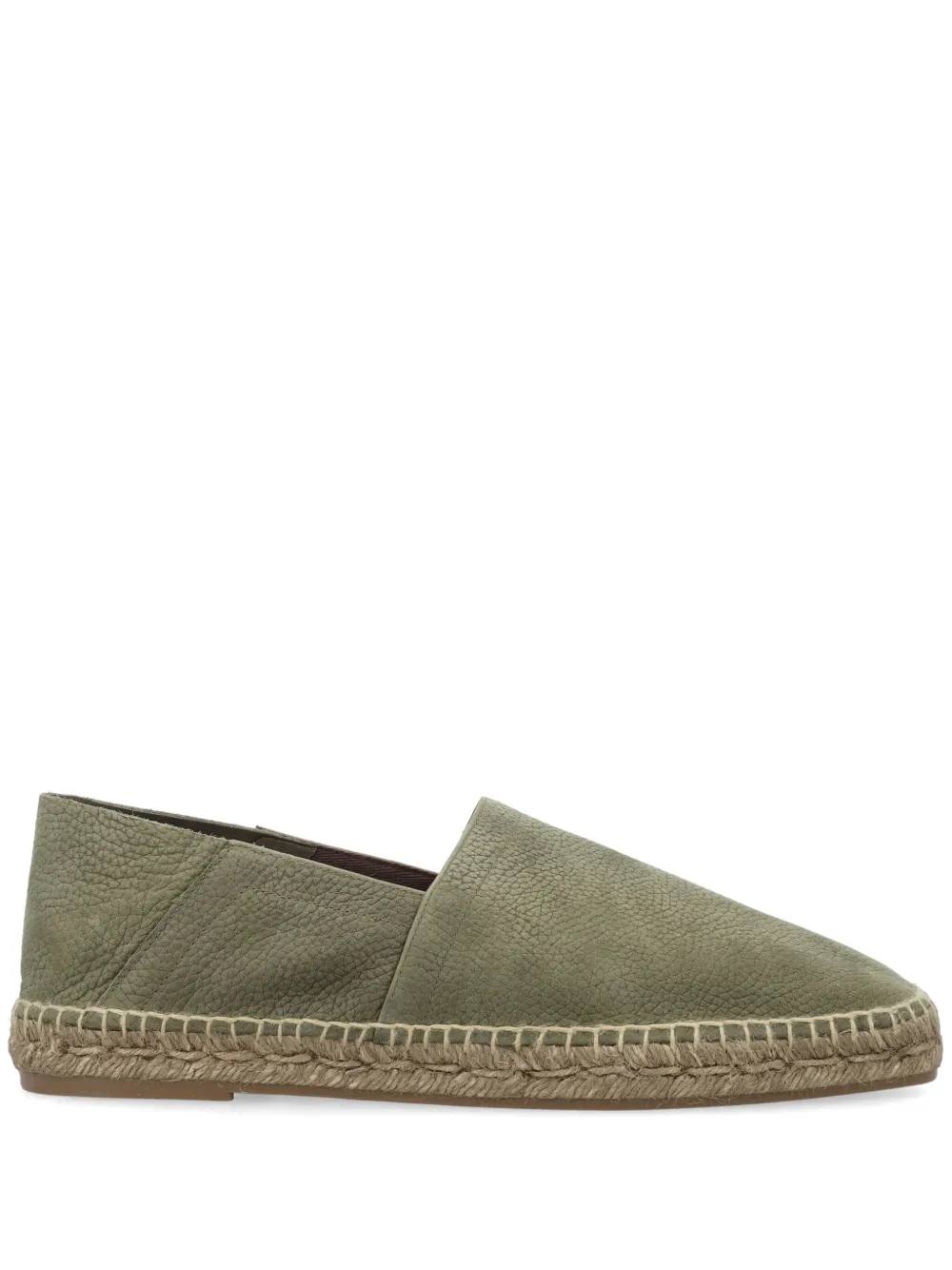 TOM FORD slip-on leather espadrilles - Verde