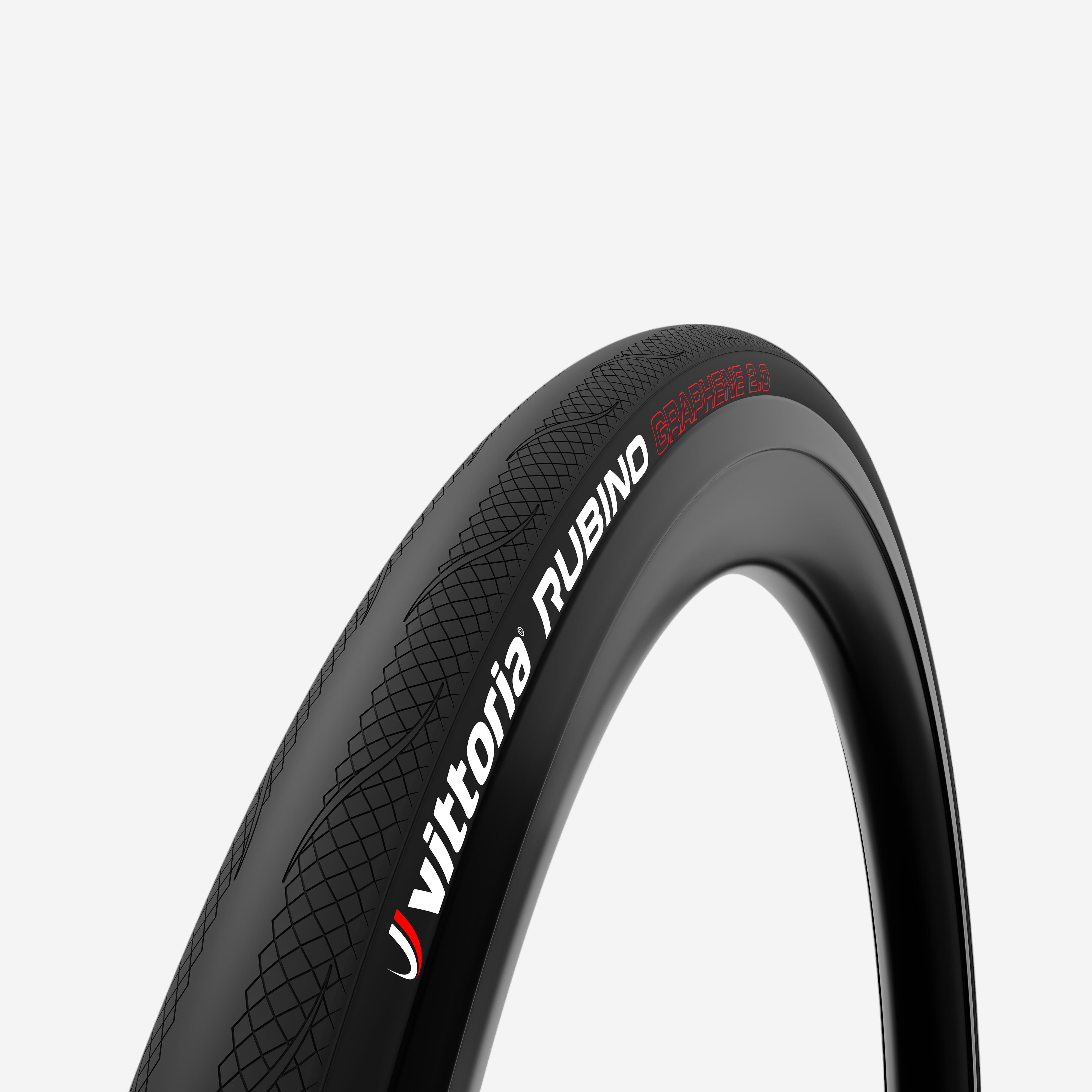 Decathlon | Pneumatico strada tallone morbido Tubeless Ready Vittoria Rubino IV 700x28 nero |  Vittoria