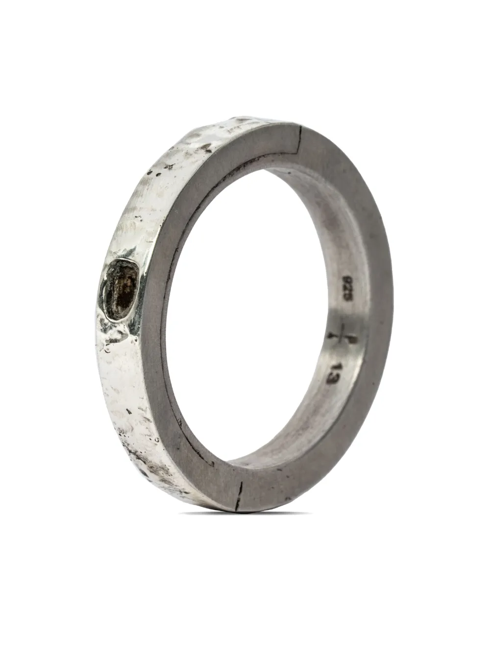 Parts of Four 10kt gold Sistema diamond ring - Argento