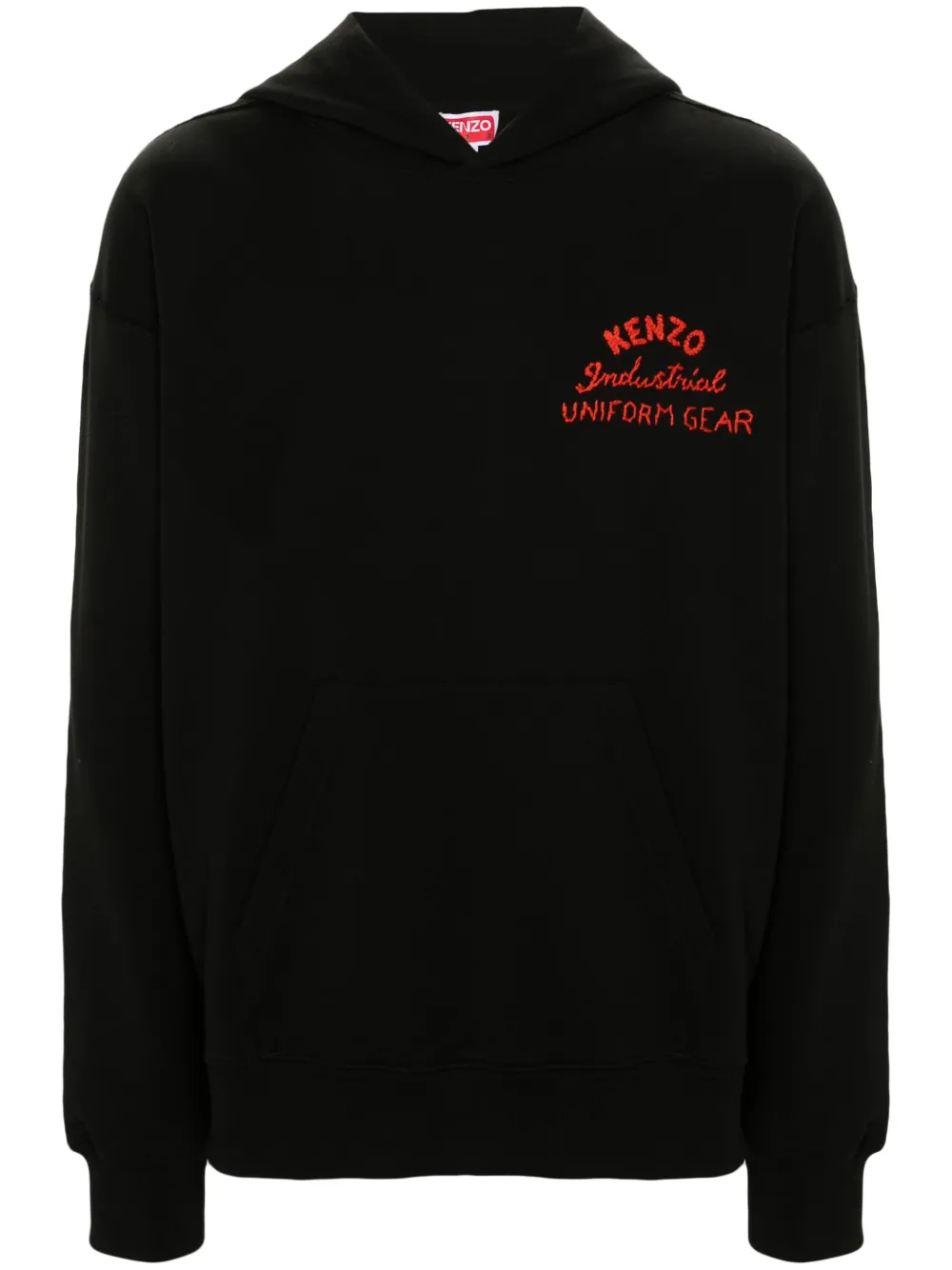 Kenzo Drawn Varsity cotton hoodie - Nero